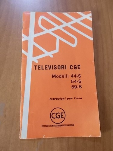 1960 brochure televisori cge - televisori,