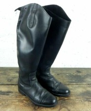 Stivali da EQUITAZIONE per donna numero 37 in pelle nero cavallo FOUGANZA alti