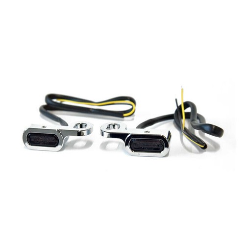 Manubrio indicatore cromo led - manubrio,