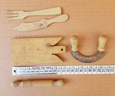 Lotto giochi vintage in legno utensili da cucina per bambole vintage wooden toys