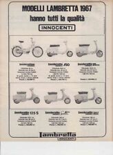 advertising Pubblicità MOTO LAMBRETTA MOD. 1967 INNOCENTI SCOOTER ITALIANI EPOCA