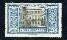 Regno - 1923 -  1 lira Manzoni