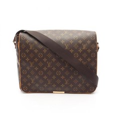 Borsa a tracolla Louis Vuitton Abbesses Messenger M45257 monogramma usata LV