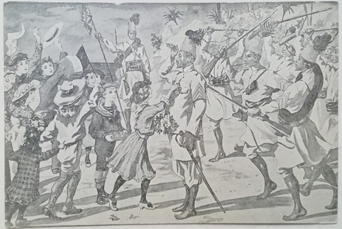Cartolina ascari indigeni - cartolina,