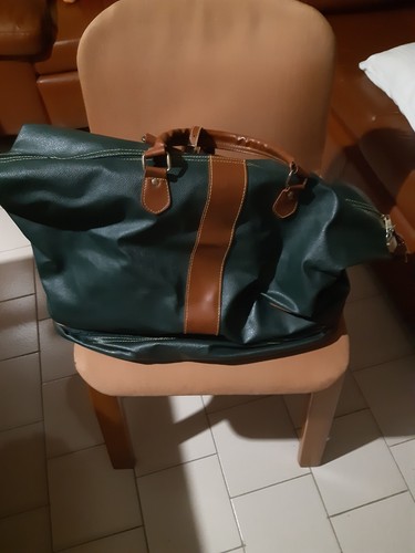 Borsa valigia verde con - valigia,