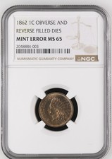 RARO 1862 INDIANO CENT