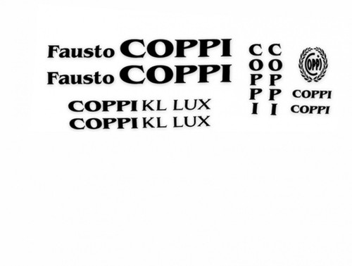 Adesivi telaio fausto coppi - fausto,