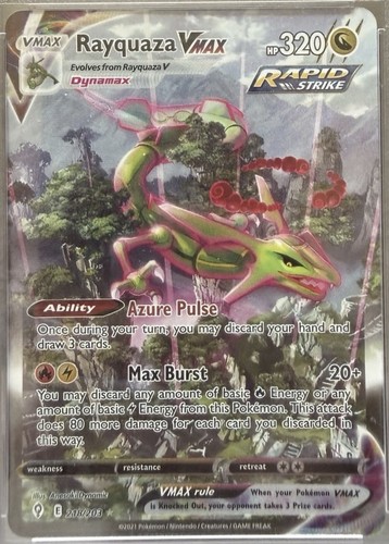 Rayquaza vmax alternate art - vmax, (alternate