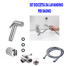 Doccetta per lavandino lavabo bagno per doccia a mano portatile kit completo 