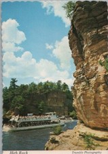 High Rock E Barca Passeggeri Wisconsin Dells Cartolina Continentale