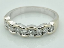 Magnifico Mezzo Unione Oro 18 Carati - Diamanti 0.50 4,32 G