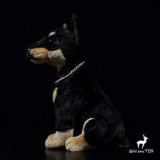 Peluche cane nero realistico