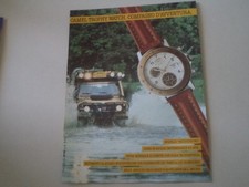 advertising Pubblicità 1990 OROLOGIO CAMEL TROPHY WATCH MULTICHRONO e LAND ROVER