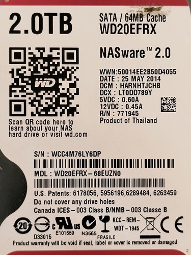 Western digital red - western, wd20efrx