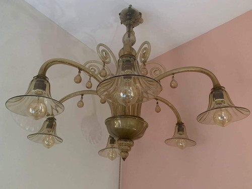 Lampadario murano antico - lampadario,