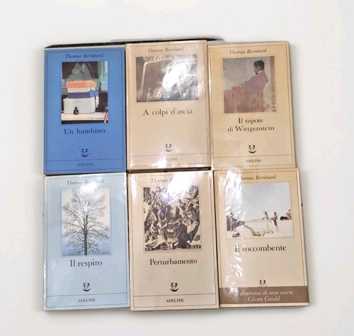 Lotto libri thomas bernhard - 6x,