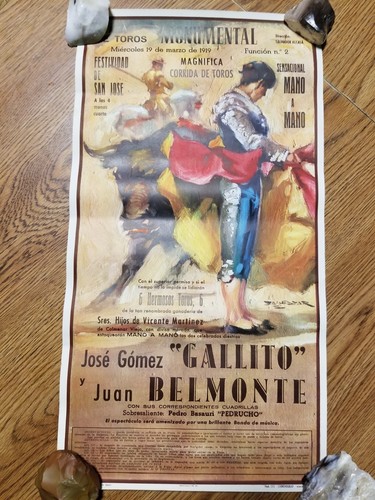 Poster vintage corrida