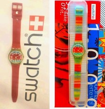 Orologio Swatch COLOR THE SKY GS124 2004 raro unisex 34mm Swiss Made quarzo