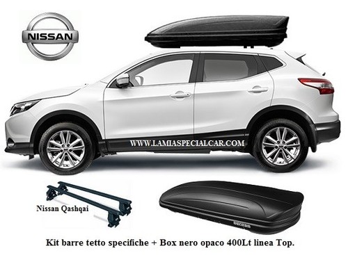Baule portapacchi 400 nero - baule,