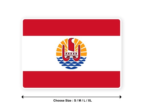 Sticker drapeau polynesie - sticker,