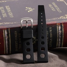 Cinturino Orologio Rally Tropicale Nero 20mm 22mm Silicone Cinturino Orologio Gomma