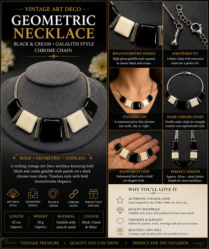 Collana vintage art - collana,