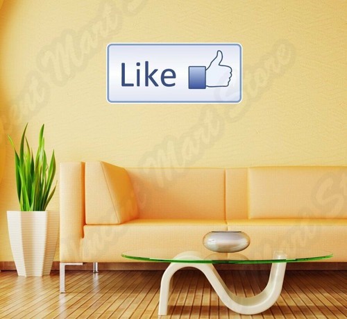 Adesivo murale divertente like - divertente,