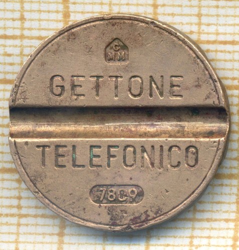 Italian telephone token - telephone,