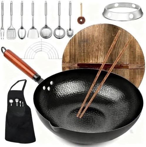 Padella wok acciaio - padella, al