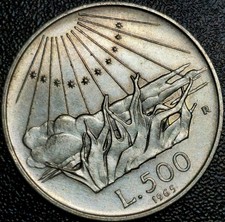 500 lire 1965 rome - 500, r