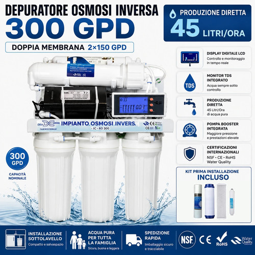 Depuratore acqua domestico