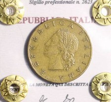 Repubblica Italiana 20 LIRE 1958 SPL Sigillata Moneta Italia Italian coins