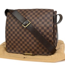 Borsa a tracolla Louis Vuitton Bastille Damier Ebene pelle marrone N45258 74FB541