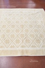 Tappeto Sardo In Lana Colore Panna 180 X 180 Cm