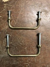 2 MANIGLIE ANTICHE IN BRONZO   Ottone PER MOBILE