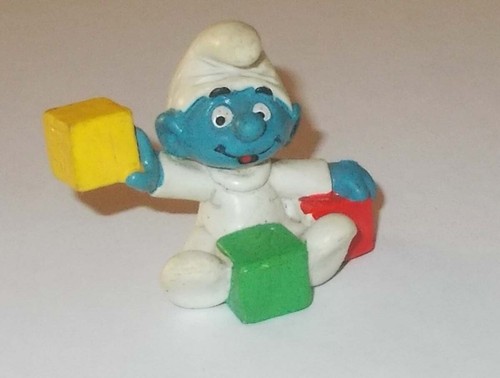 Puffo bimbo con cubi - con, with