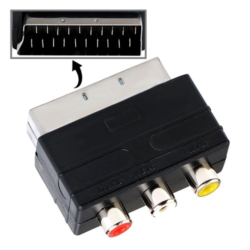 Adattatore scart audio - adattatore, a