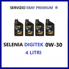 4 Litri Olio Motore Per Auto  Selenia Pure Energy Digitek  Acea C2 0w30