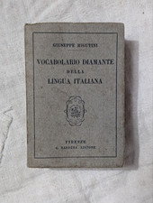 VOCABOLARIO DIAMANTE DELLA LINGUA ITALIANA G.BARBERA EDITORE 1948