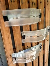 3 GRANDI APPLIQUES, 46 CM, IN VETRO FINE ANNI '70