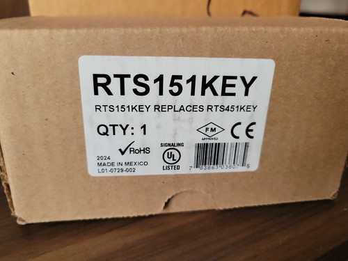 System sensor rts151key - system-sensor,