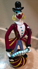 clown in vetro di murano 13,5