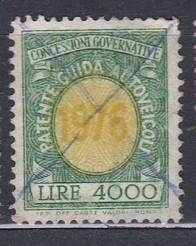 Italia 1976 marca da - italia, bollo