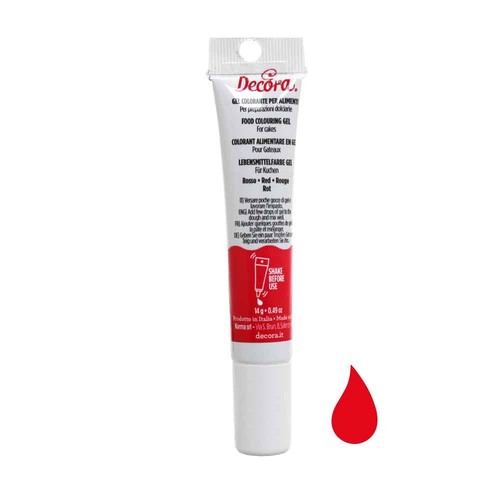 Gel colorante rosso per
