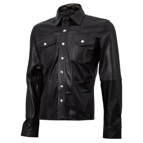 Camicia western uomo nera vera - camicia,