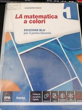 9788849419344 / La matematica a colori 1 / Ed. Blu / Sasso / Petrini