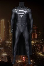 Costume Superman nero mantello