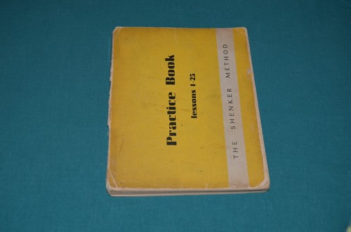 Practice book lessons - book, 1-25