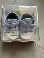 Scarpe primi passi Chicco, colore blu/bianco, taglia 18