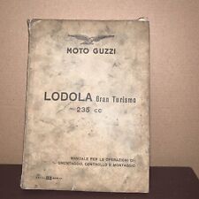 Moto Guzzi Lodola 235 prima Ediz. manuale Smontaggio/controllo/montaggio